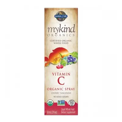 Garden of life Mykind Organics Vitamín C - ve spreji s příchutí třešně a mandarinky