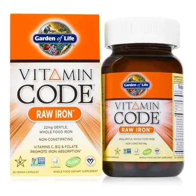 Garden of life Vitamin Železo RAW - 30 kapslí