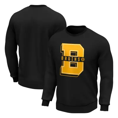 Boston Bruins pánská mikina College Letter Crew Sweatshirt