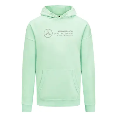 Mercedes AMG Petronas pánská mikina s kapucí Retro mint F1 Team 2023