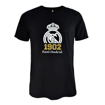 Real Madrid pánské tričko Crest black