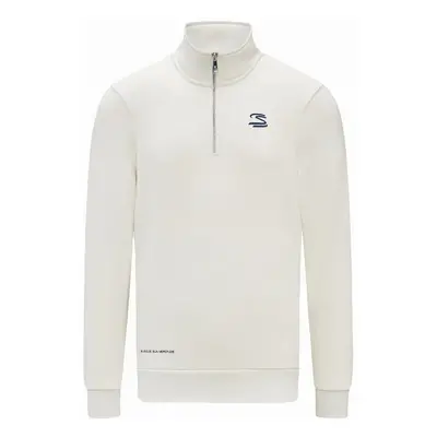 Ayrton Senna pánská mikina 1/4 zip Seasonal white 2023