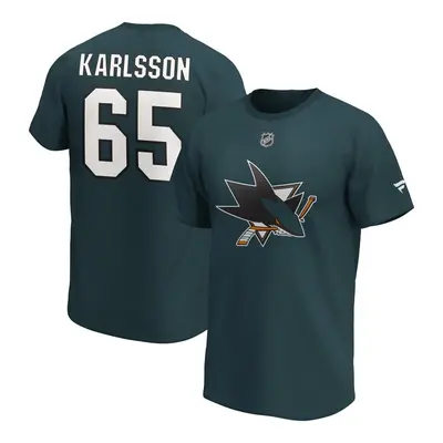 San Jose Sharks pánské tričko Erik Karlsson Iconic Name & Number Graphic