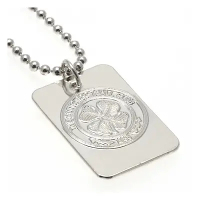 FC Celtic řetízek na krk se psí známkou Silver Plated Dog Tag & Chain