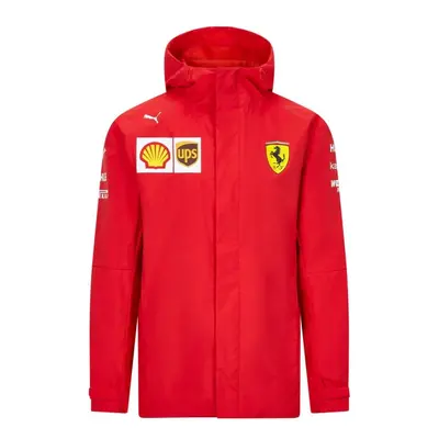 Ferrari pánská bunda s kapucí rain red F1 Team 2020