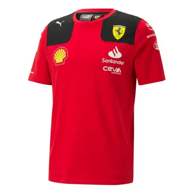 Ferrari pánské tričko Sainz official red F1 Team 2023