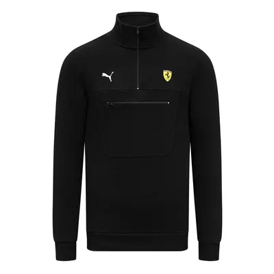 Ferrari pánská mikina 1/4 Zip Black F1 Team 2023