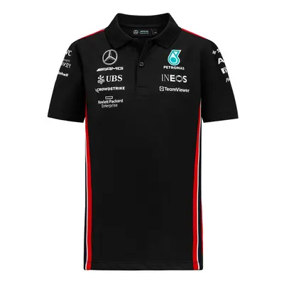 Mercedes AMG Petronas dětské polo tričko official black F1 Team 2023