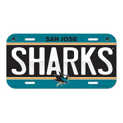 San Jose Sharks cedule na zeď License Plate Banner