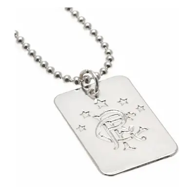 FC Rangers řetízek na krk se psí známkou Silver Plated Dog Tag & Chain