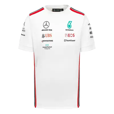 Mercedes AMG Petronas pánské tričko official white F1 Team 2023