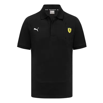 Ferrari pánské polo tričko Logo black F1 Team 2023