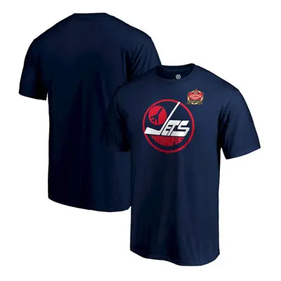 Winnipeg Jets pánské tričko 2019 Heritage Classic Primary Logo Navy