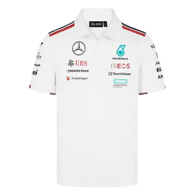 Mercedes AMG Petronas pánské polo tričko Driver White F1 Team 2024