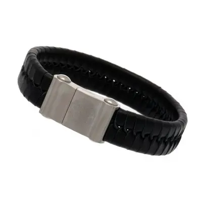 Leicester City náramek Single Plait Leather Bracelet