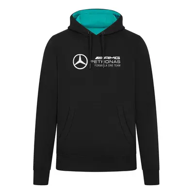 Mercedes AMG Petronas pánská mikina s kapucí Logo black F1 Team 2024