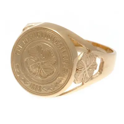 FC Celtic prsten 9ct Gold Crest Ring Large