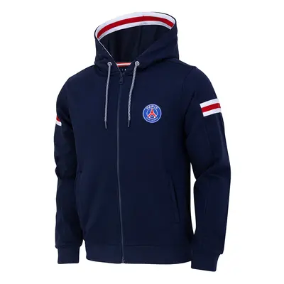 Paris Saint Germain dětská mikina s kapucí Zip blue