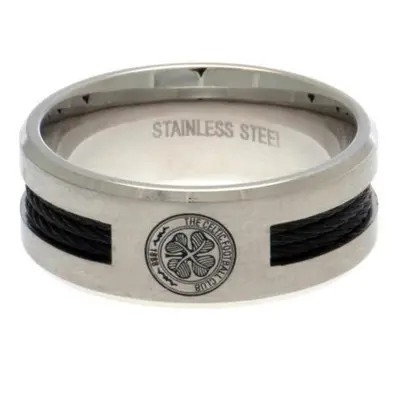 FC Celtic prsten Black Inlay Small