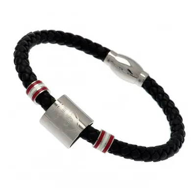 FC Arsenal kožený náramek Colour Ring Leather Bracelet