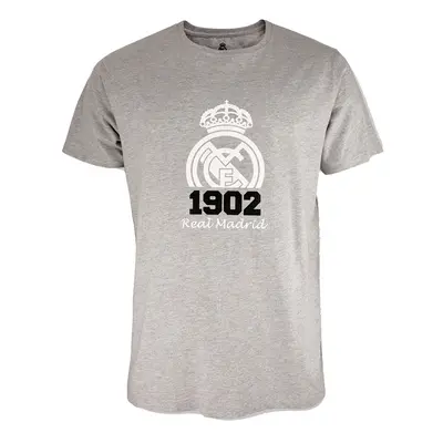 Real Madrid pánské tričko Crest grey