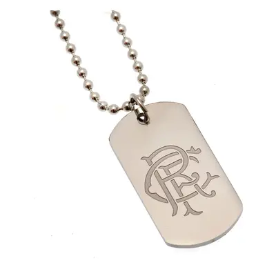 FC Rangers řetízek na krk se psí známkou Engraved Dog Tag & Chain