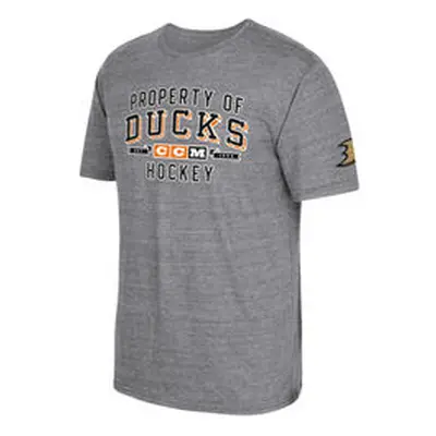 Anaheim Ducks pánské tričko grey CCM Property Block Tri-Blend