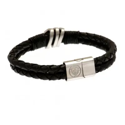 Manchester City kožený náramek Leather Bracelet