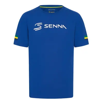 Ayrton Senna pánské tričko Stripe blue 2024