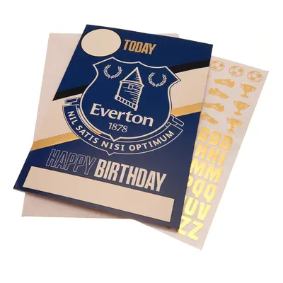 FC Everton narozeninové přání se samolepkami Have a fantastic Birthday