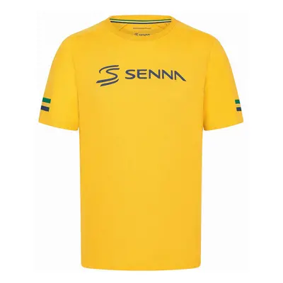 Ayrton Senna pánské tričko Stripe yellow 2024