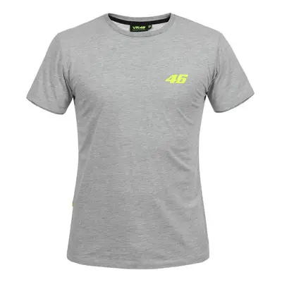 Valentino Rossi pánské tričko grey logo VR46 yellow Core - XS