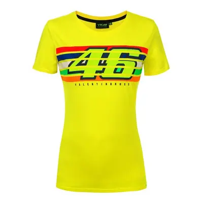 Valentino Rossi dámské tričko yellow Classic (Stripes) 2019 - XS