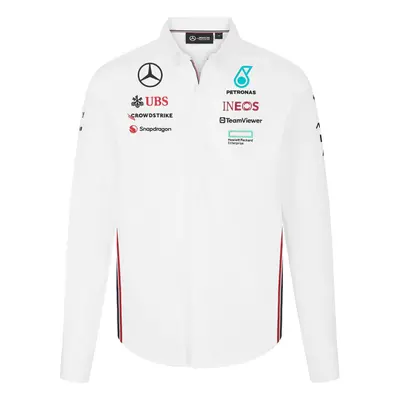 Mercedes AMG Petronas pánská košile Driver White F1 Team 2024