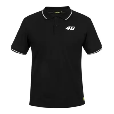 Valentino Rossi pánské polo tričko black logo VR46 white Core - XS