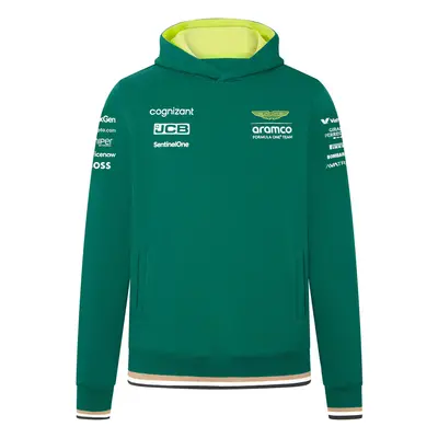 Aston Martin dětská mikina s kapucí green F1 Team 2024