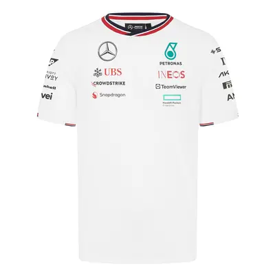 Mercedes AMG Petronas pánské tričko Driver White F1 Team 2024