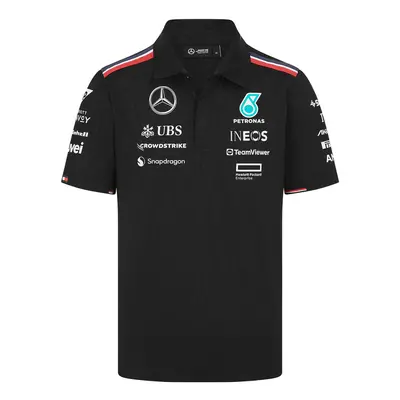 Mercedes AMG Petronas pánské polo tričko Driver Black F1 Team 2024