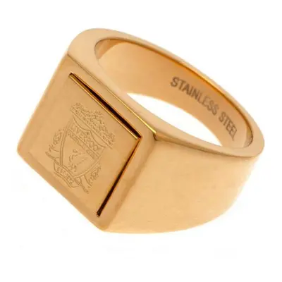 FC Liverpool prsten Gold Plated Signet Ring Small