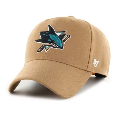 San Jose Sharks čepice baseballová kšiltovka ’47 MVP Snapback camel beige