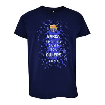 FC Barcelona dětské tričko Logos navy