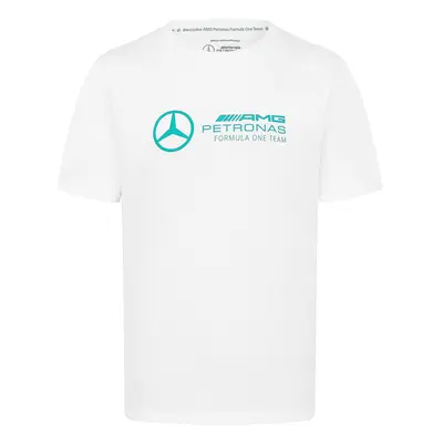 Mercedes AMG Petronas pánské tričko Large Logo white F1 Team 2024