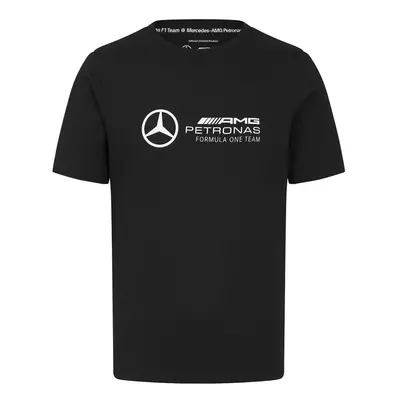 Mercedes AMG Petronas pánské tričko Large Logo Black F1 Team 2024