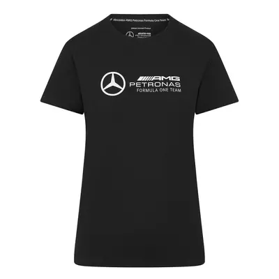 Mercedes AMG Petronas dámské tričko Large Logo black F1 Team 2024