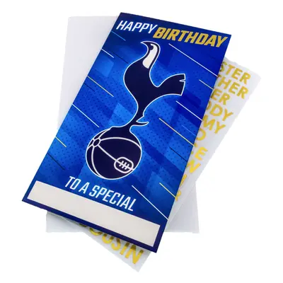 Tottenham Hotspur narozeninové přání se samolepkami Personalised Birthday Card