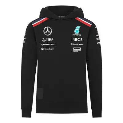 Mercedes AMG Petronas dětská mikina s kapucí Hoody black F1 Team 2024