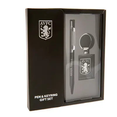 Aston Villa set přívěšek na klíče a propiska Pen & Keyring Set