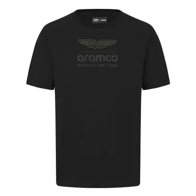 Aston Martin pánské tričko Logo Stealth black F1 team 2024