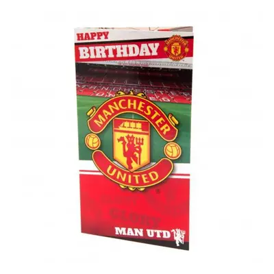 Manchester United narozeninové přání Birthday Card Stadium