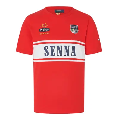 Ayrton Senna pánské tričko Legacy Patchwork red 2024